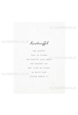 Vlinderkusjes Wenskaart - Kerstknuffel - Postkaart + Envelop