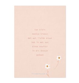 Vlinderkusjes Wenskaart - Een klein beetje troost - Postkaart + Envelop