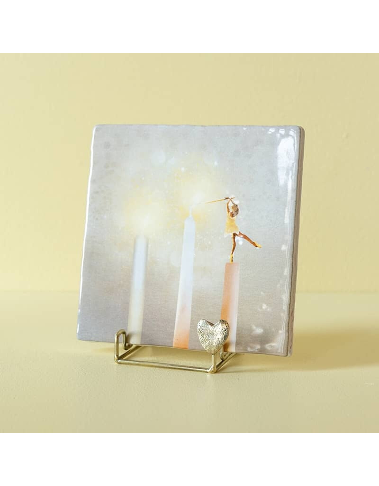 Storytiles Golden Holdie Heart - 8 x 9 x 8,5 cm