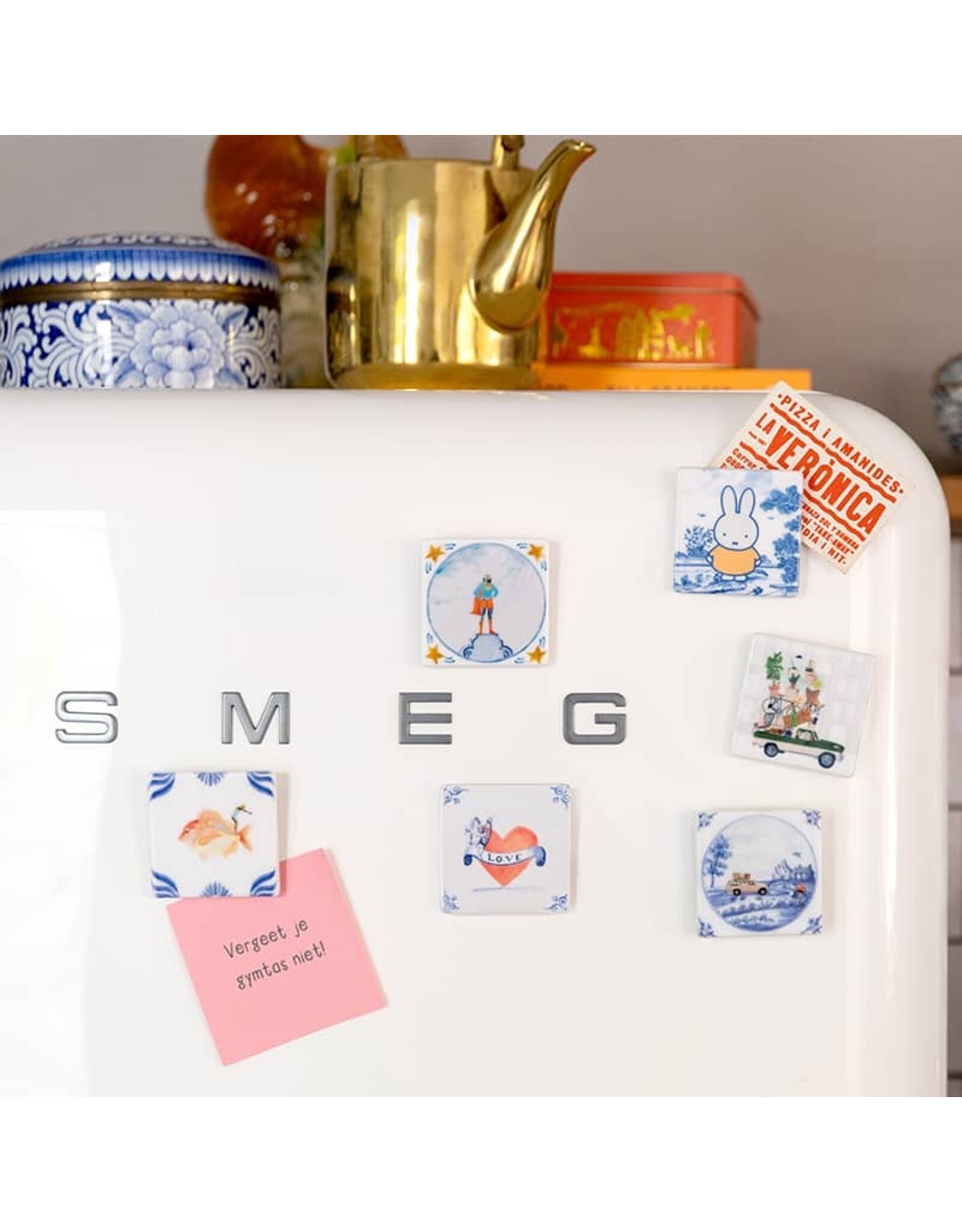 Storytiles Mini Tegel / Magneet - Hier ben ik! - 6 x 6 cm