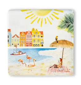 Storytiles Mini Tegel / Magneet - Colorful Curaçao - 6 x 6 cm