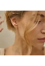 Nadja Carlotti Oorbel Feuillage - Trio - Messing Verguld