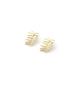 Nadja Carlotti Oorbel Feuillage - Messing Verguld