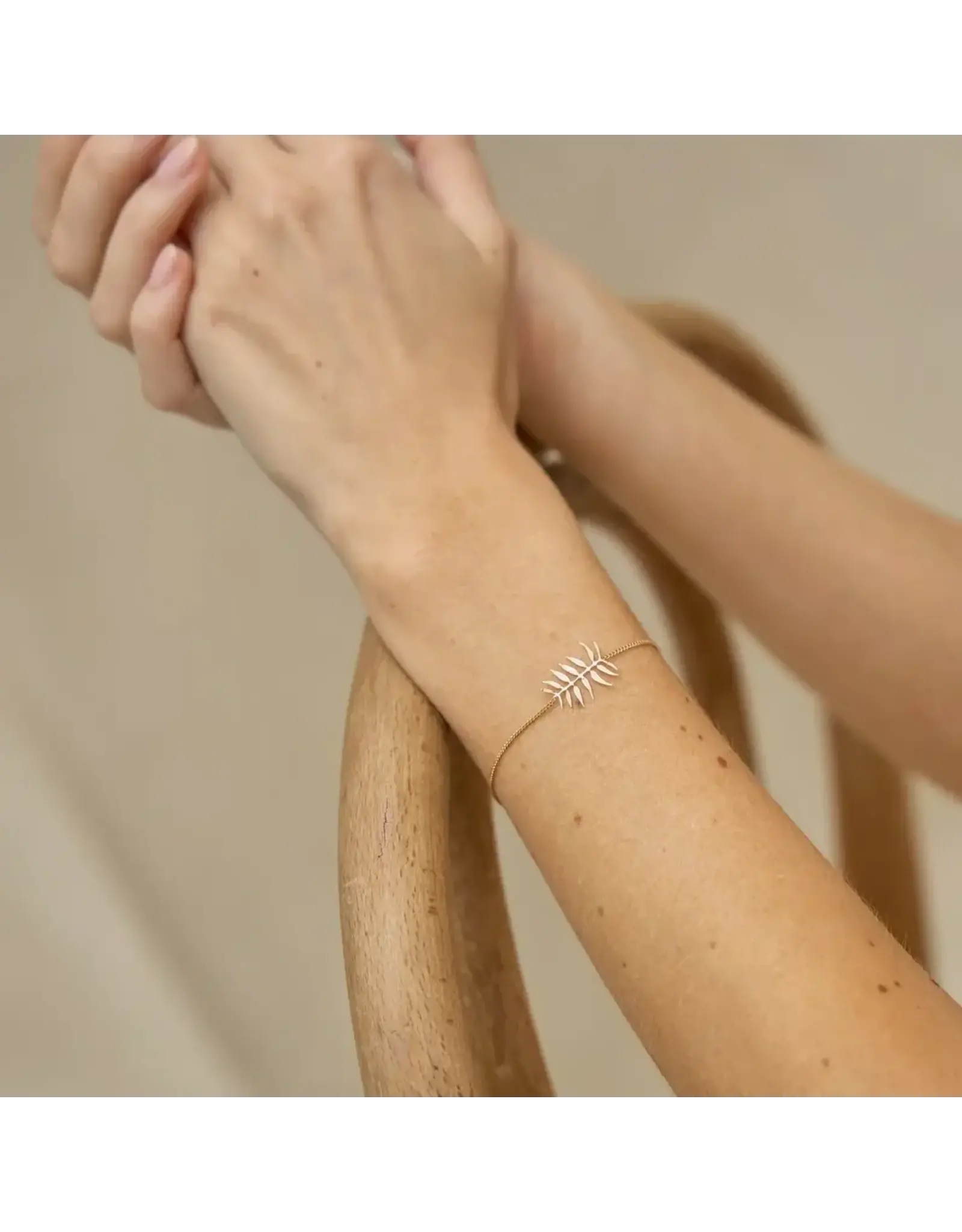 Nadja Carlotti Armband Feuillag - Messing Verguld
