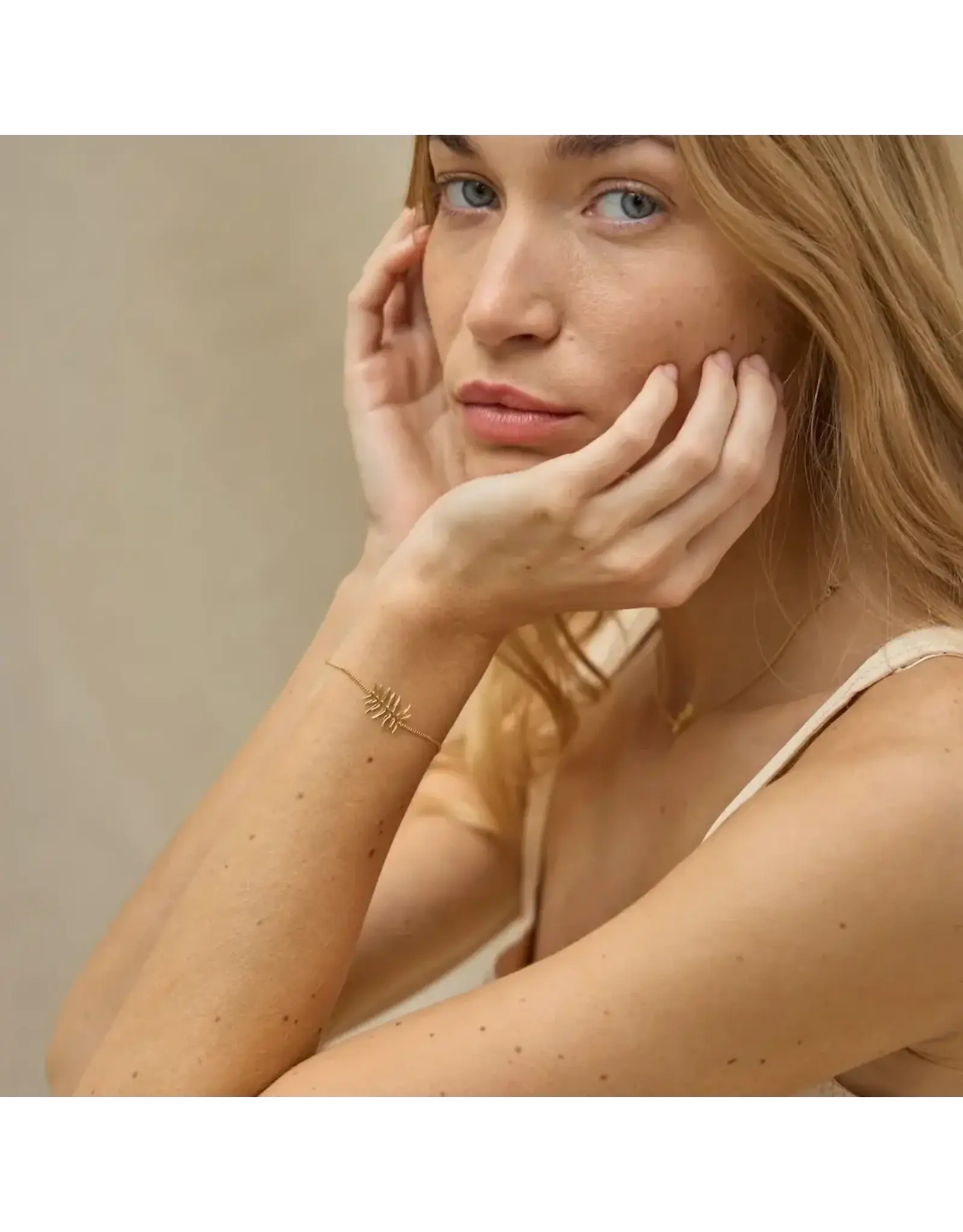 Nadja Carlotti Armband Feuillag - Messing Verguld