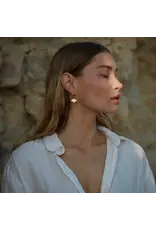 Nadja Carlotti Oorbel Clochette - Petites Créoles - Messing Verguld