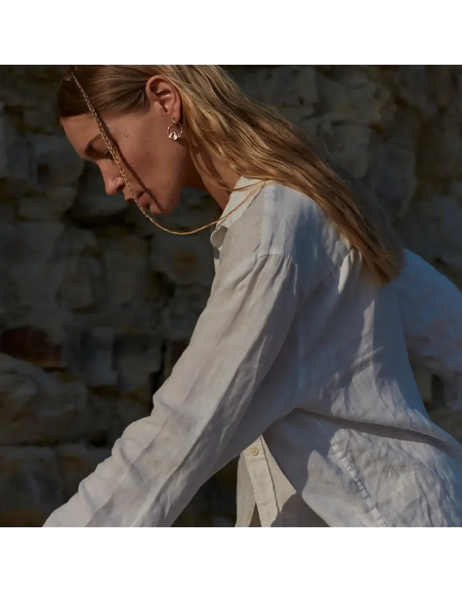 Nadja Carlotti Oorbel Clochette - Petites Créoles - Messing Verguld