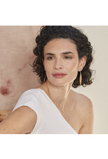 Nadja Carlotti Oorbel Euphorbe - Messing Verguld