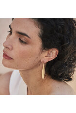 Nadja Carlotti Oorbel Euphorbe - Messing Verguld