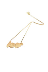 Nadja Carlotti Ketting Cailloux - Messing - 37cm