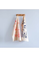 mmmMar Theedoek Oh lala Gent - Fluo Oranje - 48 x 70 cm - 100% Katoen