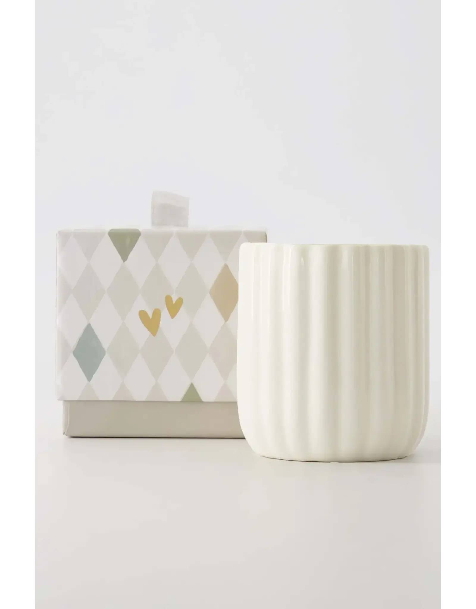 Zusss Geurkaars, Hartje - Beige