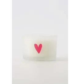 Zusss Geurkaarsje, Hartje - Wit/Roze
