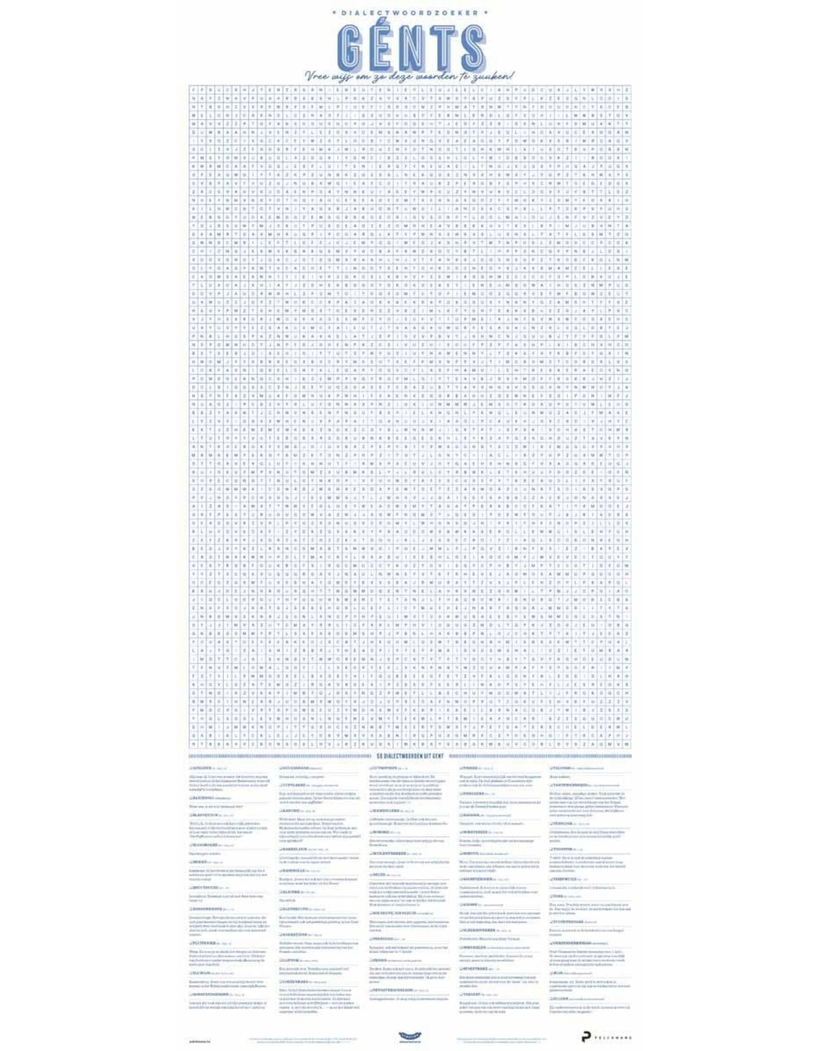 Stratier Spelposter XL - Dialectposter, Gents