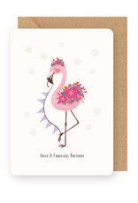 Enfant Terrible Wenskaart - Have a fabulous birthday - Dubbele kaart + Envelop