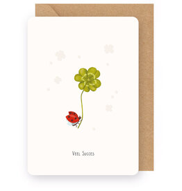 Enfant Terrible Wenskaart - Veel succes - Dubbele kaart + Envelop