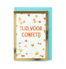Enfant Terrible Wenskaart - Tijd voor confetti - Dubbele kaart + Envelop Enfant Terrible Wenskaart - Tijd voor confetti - Dubbele kaart + Envelop