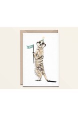 Kathings Wenskaart - Meerkat Olé - Dubbele kaart + Envelop