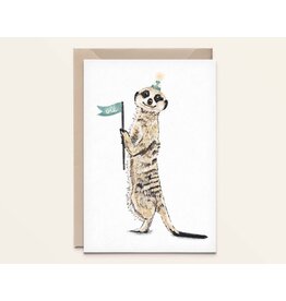 Kathings Wenskaart - Meerkat Olé - Dubbele kaart + Envelop Kathings Wenskaart - Meerkat Olé - Dubbele kaart + Envelop