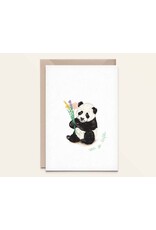 Kathings Wenskaart - Panda, Voor de liefste - Dubbele kaart + Envelop
