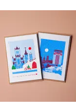 mmmMar Wenskaart - Kerst - Gentse Winternacht - Postkaart + Envelop