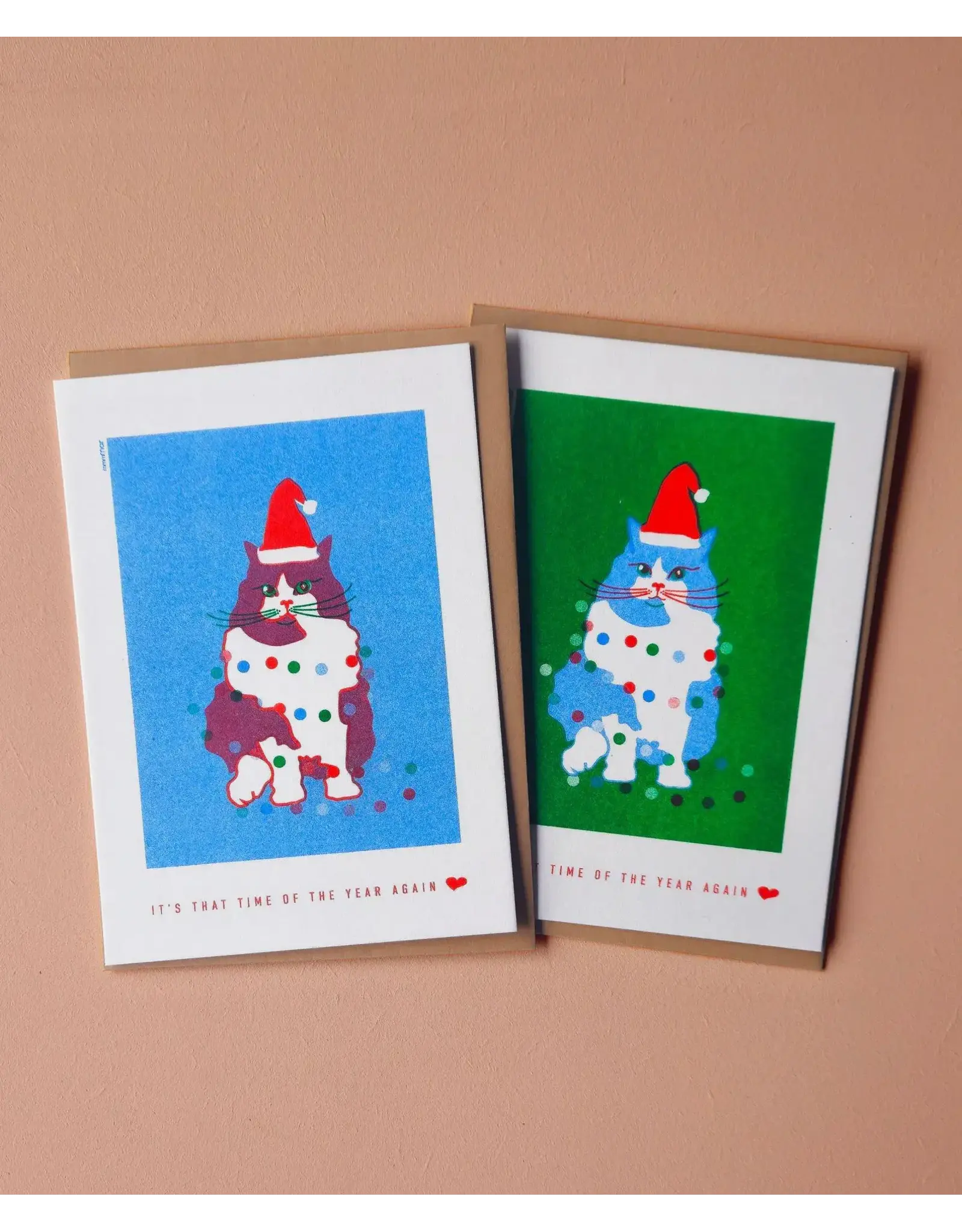 mmmMar Wenskaart - Kerst - Johnny That time, Groen - Postkaart + Envelop