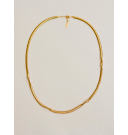 Judith Benita Ketting - Aava Twist - Messing Verguld (24K)