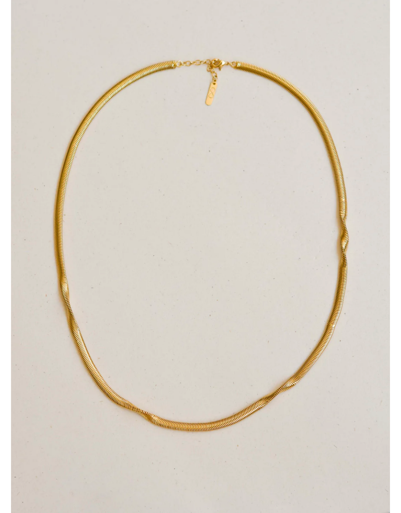 Judith Benita Ketting - Aava Twist - Messing Verguld (24K)