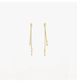 Judith Benita Oorbel Molto Multi - Wit- Messing Verguld Judith Benita Oorbel Molto Multi - Wit- Messing Verguld