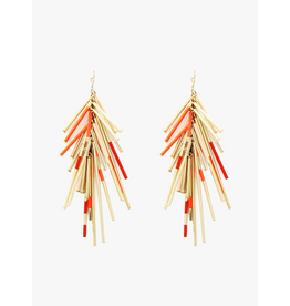 Judith Benita Oorbel - Sergent XXL - Dragée, Tangerine, Carmin Judith Benita Oorbel - Sergent XXL - Dragée, Tangerine, Carmin