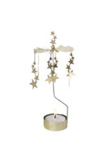 Pluto Theelicht Molentje - Nightsky, Goud - Ø 6,5 x 16cm