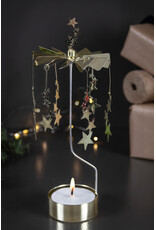 Pluto Theelicht Molentje - Nightsky, Goud - Ø 6,5 x 16cm