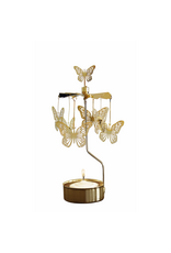 Pluto Theelicht Molentje - Butterfly, Goud - Ø 6,5 x 16cm