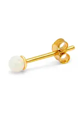 Lulu Copenhagen Oorbel Stud - Color Ball, Stone Opal - Single - 3mm