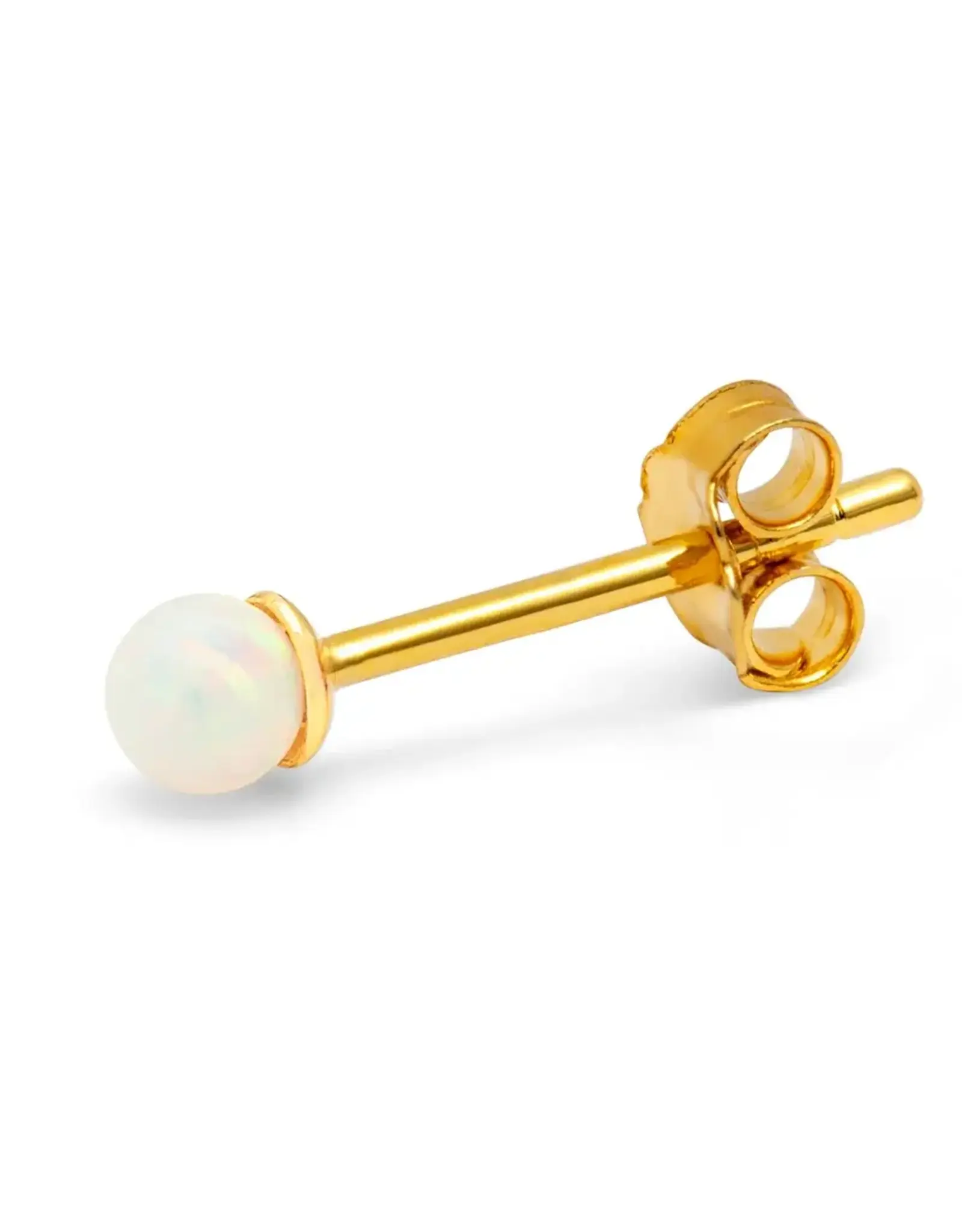 Lulu Copenhagen Oorbel Stud - Color Ball, Stone Opal - Single - 3mm