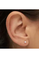Lulu Copenhagen Oorbel Stud - Color Ball, Stone Opal - Single - 3mm