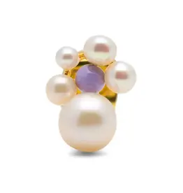 Lulu Copenhagen Oorbel - Bouquet Pearls, Lavender - Single