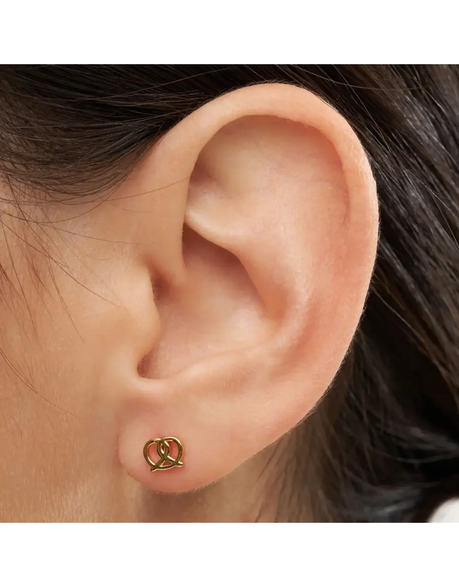 Lulu Copenhagen Oorbel - Pretzel, Goud - Single