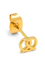 Lulu Copenhagen Oorbel - Pretzel, Goud - Single
