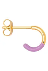 Lulu Copenhagen Oorbel Hoop - Half Dip/ Purple - Single