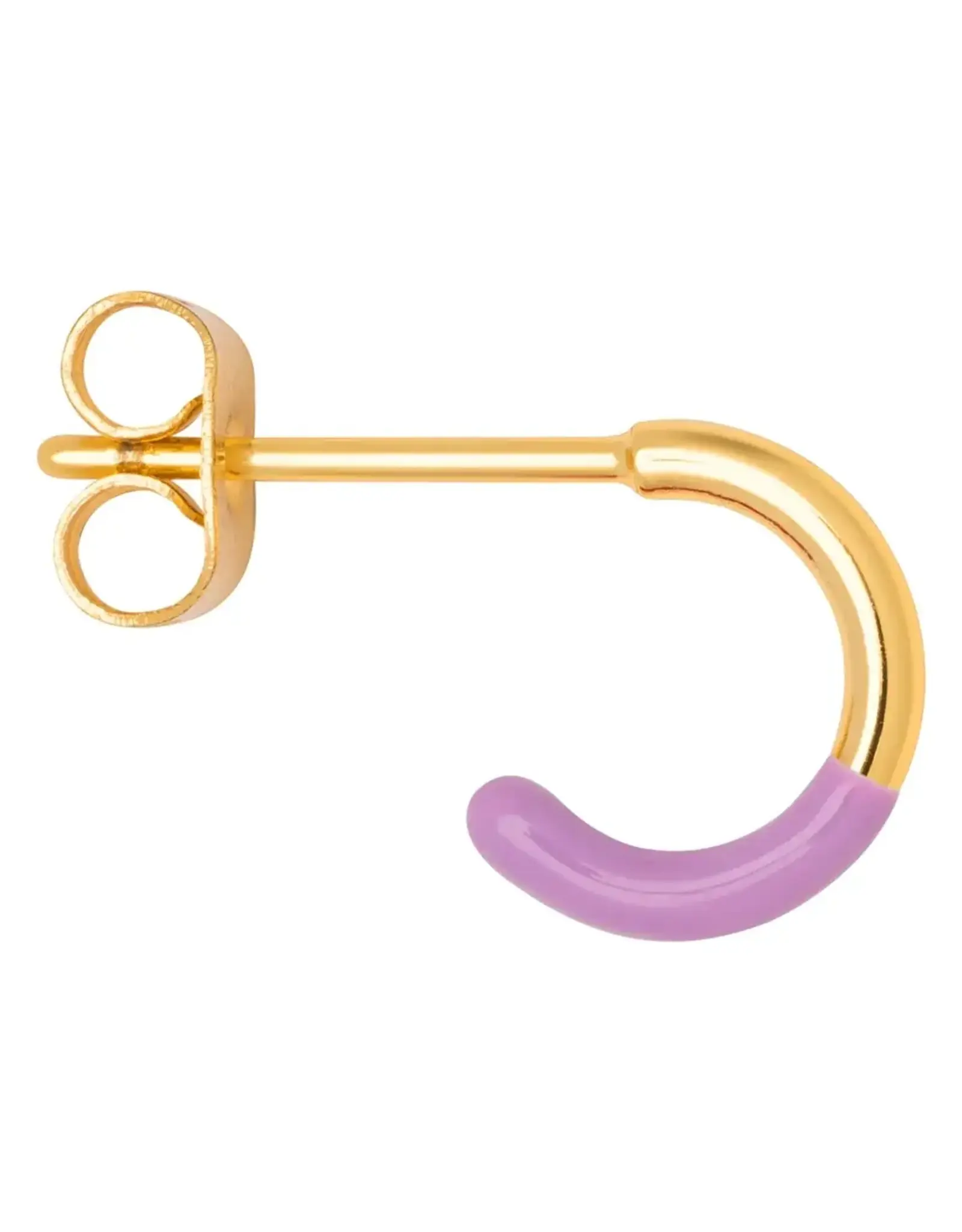 Lulu Copenhagen Oorbel Hoop - Half Dip/ Purple - Single