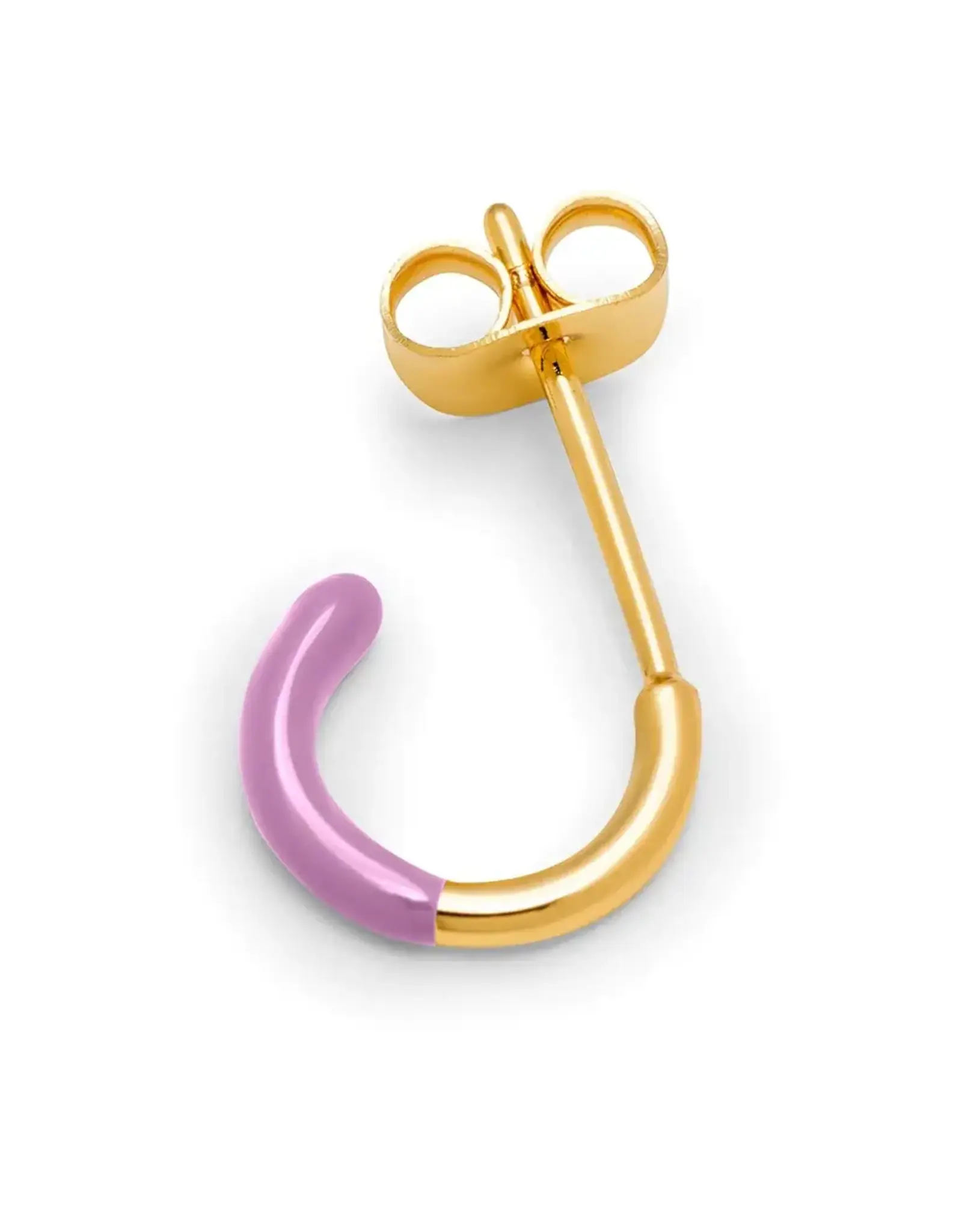 Lulu Copenhagen Oorbel Hoop - Half Dip/ Purple - Single