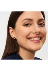 Lulu Copenhagen Oorbel Stud - Double Color Ball, Goud/Zilver - Single
