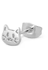Lulu Copenhagen Oorbel Stud - Kitty - Zilver - Single