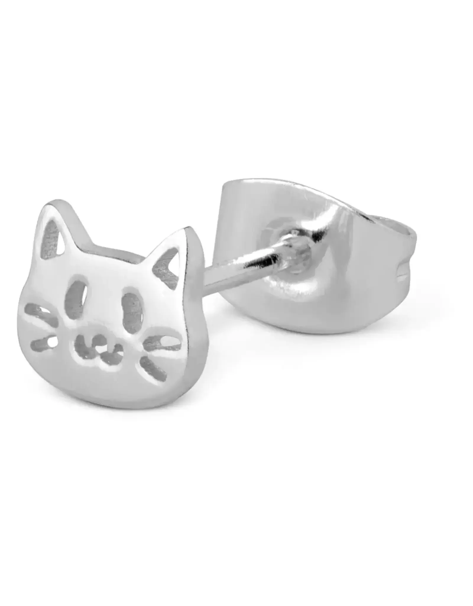 Lulu Copenhagen Oorbel Stud - Kitty - Zilver - Single