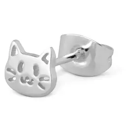 Lulu Copenhagen Oorbel Stud - Kitty - Zilver - Single