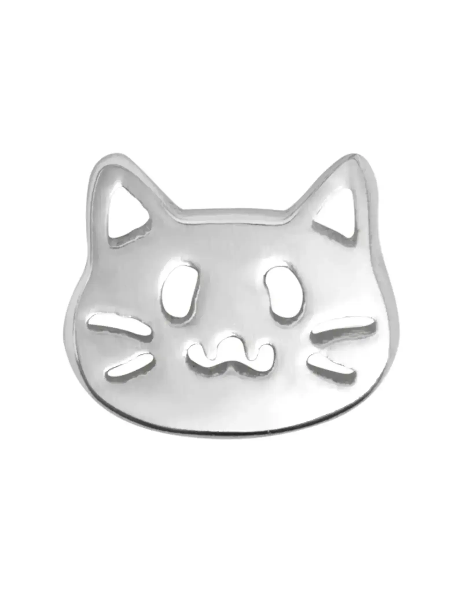 Lulu Copenhagen Oorbel Stud - Kitty - Zilver - Single