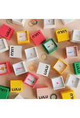 Lulu Copenhagen Double Color Ring - Light Green/ Burnt Coral