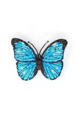 Trovelore Broche - Blue Morpho Butterfly
