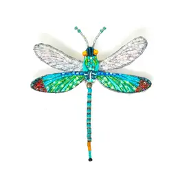 Trovelore Broche - Oriental Greenwing Dragonfly - 7,5x7cm Trovelore Broche - Oriental Greenwing Dragonfly - 7,5x7cm